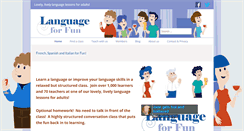 Desktop Screenshot of languageforfun.org